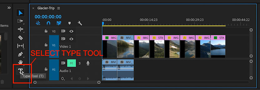 how to insert text adobe premiere