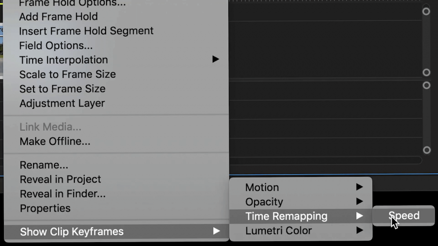 adobe premiere transition keyframe clips